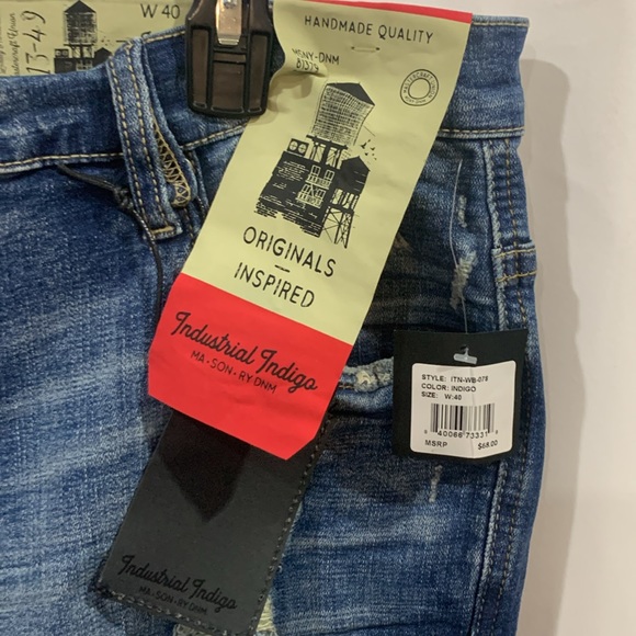 Men’s Industrial Indigo denim jeans size 40. - Picture 7 of 8